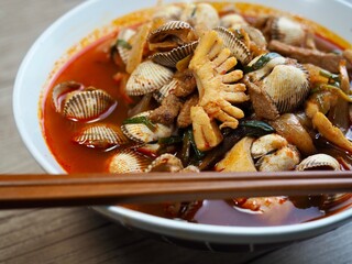 아시아 음식 매운 해물국, 짬뽕