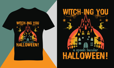 Happy Halloween sort quote typography t-shirt template design vector