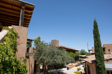 Daytime view of the historic downtown section of Tubac, Arizona, USA.