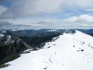 Fototapeta na wymiar Altitude in the Alaska Range