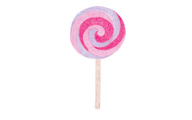 colored pencil lollipop