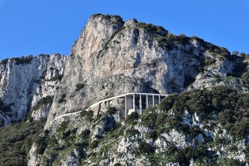 Fototapeta na wymiar Capri - Viadotto di Via Provinciale Anacapri da Via Palazzo a Mare