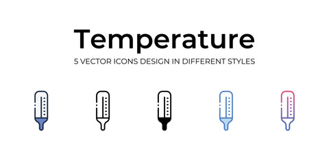 temperature icons set vector illustration. vector stock,