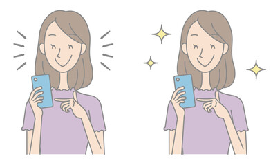 woman-holding-a-smartphone-and-smiling