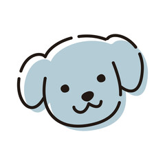 シンプルな犬のイラスト