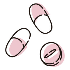 薬の錠剤イメージイラスト