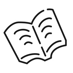 シンプルな本のアイコン