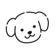 シンプルな犬のイラスト