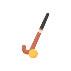 hockey stick and ball Equipment for playing sports on ice.