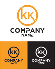 Initial letter k k logo vector design template