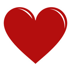 Heart-Shaped. Love Icon Symbol for Pictogram, App, Website, Logo or Graphic Design Element. Format PNG