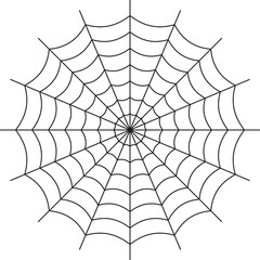 Spider cobweb. Halloween design element. Flat vector