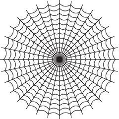 Obraz premium Spider cobweb. Halloween design element. Flat vector