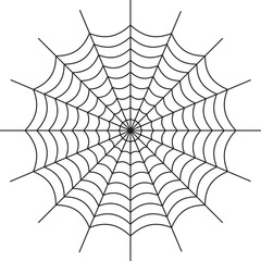 Spider cobweb. Halloween design element. Flat vector