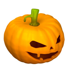 3d render of Halloween Pumpkin isolated