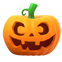 3d render of Halloween Pumpkin isolated