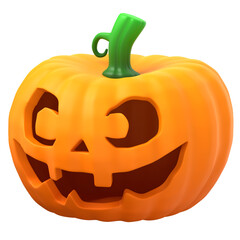 3d render of Halloween Pumpkin isolated