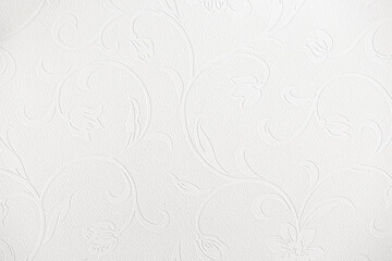 Light background of decorative plaster with abstract spots. Unusual texture of white or gray wall with beautiful patterns, creative surface background. Finishing coating for building cladding.