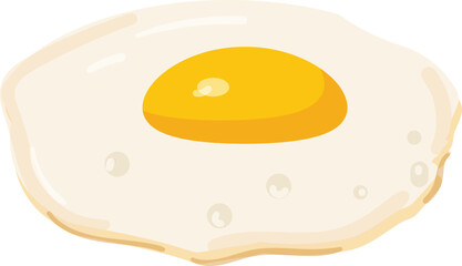 Fried egg icon cartoon vector. Burger meat. Food salad