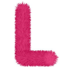 3d pink letter