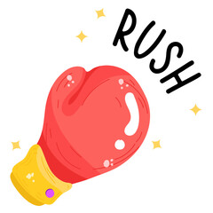 A boxing glove flat icon download 