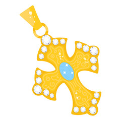 Christ pendant flat editable sticker icon