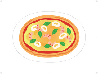 シーフードピザ