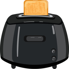 Toaster icon cartoon vector. Food oven. Bread machine