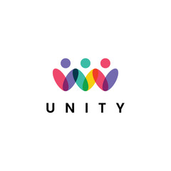 Minimal together unity logo diversity 