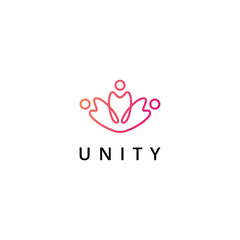 Minimal together unity logo diversity 