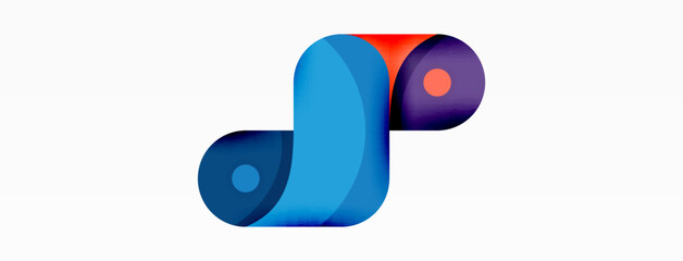 Creative geometric wallpaper. Trendy minimal abstract background. Techno business template for wallpaper, banner, background or landing