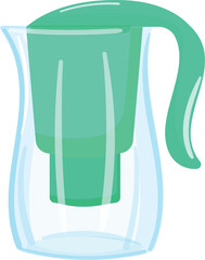 Water jug filter icon cartoon vector. Purification system. Tank treatment