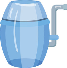 Water purifier icon cartoon vector. Filter system. Tank home