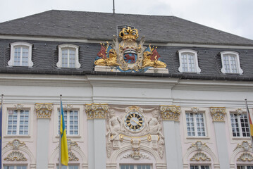 Bonn September 2022: The historic Old Town Hall is located on the market square, the 