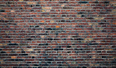 Brick wall grunge texture, abstract industrial background