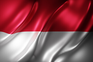  Indonesia 3d flag