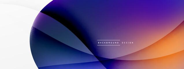 Fluid color abstract background. Liquid gradients, wave pattern. Trendy techno business template for wallpaper, banner, background or landing