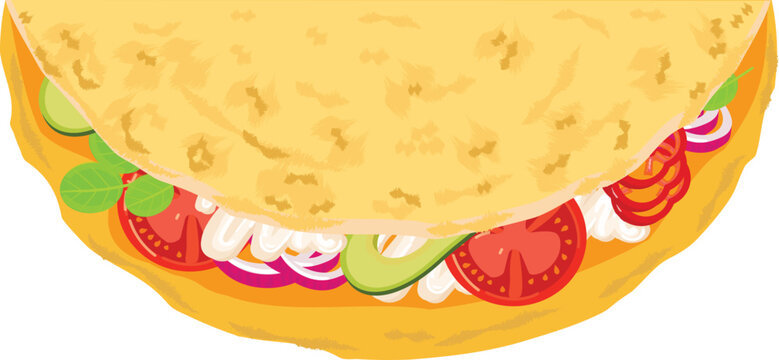 Mexican taco icon cartoon vector. Mexico food. Meal spicy