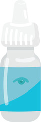 Eye drop bottle icon cartoon vector. Contact lens. Case glasses