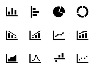 SVG data, analytics and statistics icons set