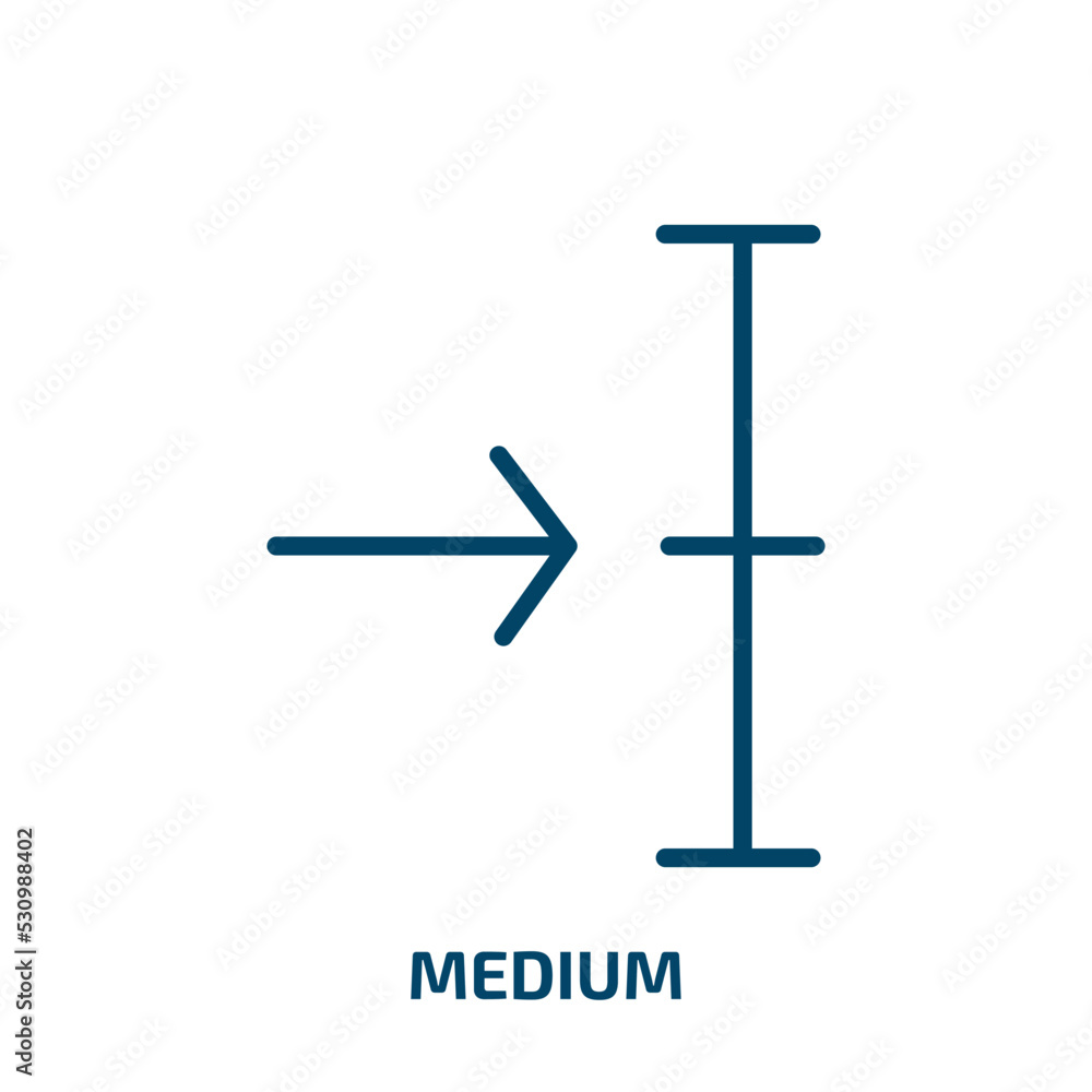 Poster medium icon from user interface collection. thin linear medium, phone, media outline icon isolated o