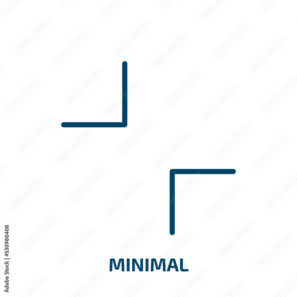 Poster minimal icon from user interface collection. thin linear minimal, simple, collection outline icon is