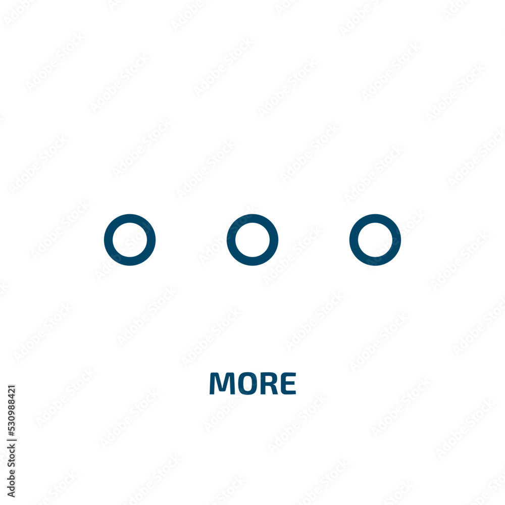 Poster more icon from user interface collection. thin linear more, business, people outline icon isolated o
