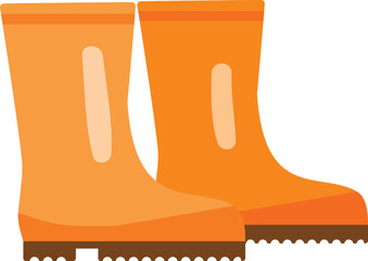Rubber boots icon cartoon vector. Garden tool. Farm agriculture