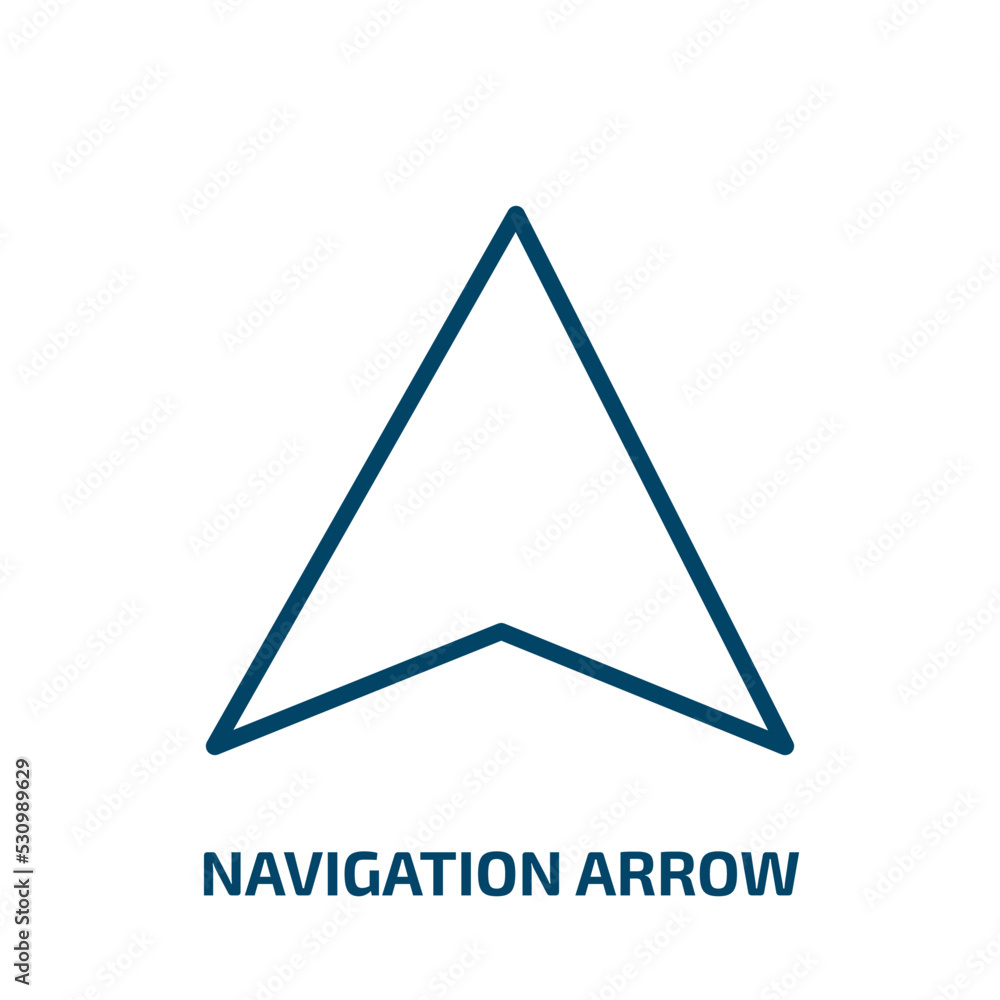 Poster navigation arrow icon from user interface collection. thin linear navigation arrow, arrow, up outlin