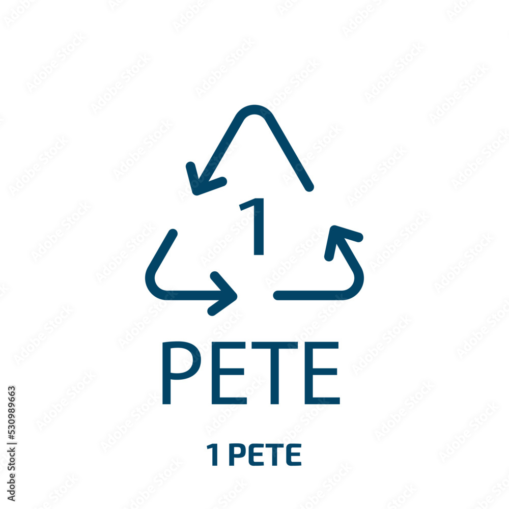 Poster 1 pete icon from user interface collection. thin linear 1 pete, 1, pete outline icon isolated on whi