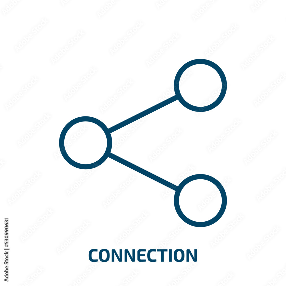 Aufkleber connection icon from strategy collection. thin linear connection, business, communication outline ic