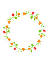 Easter wreath Floral clipart. Monogram, Frame art