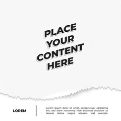 torn paper background for social media content