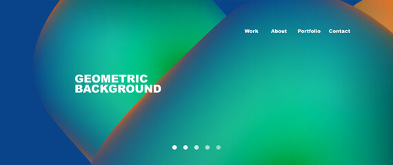 Liquid shapes with flowing gradient colors. Round elements and circles. Vector illustration for wallpaper, banner, background, leaflet, catalog, cover, flyer